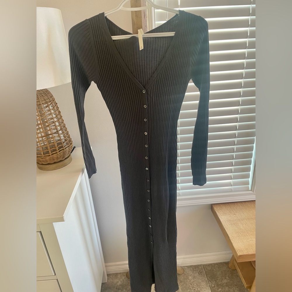 Aritzia gray sweater dress worn once